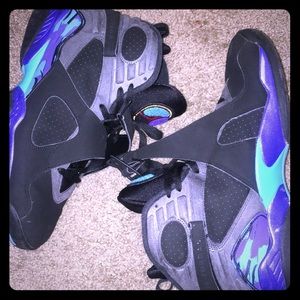 Aqua 8’s for sale‼️Only worn 3x Trades and offers